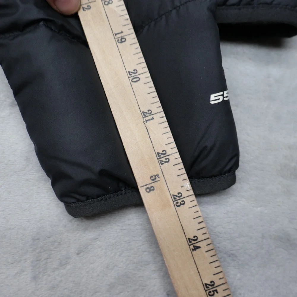 North Face Down Jacket Kids XL 18/20 Black Reversible Andes 550 Fill Pack Puffer